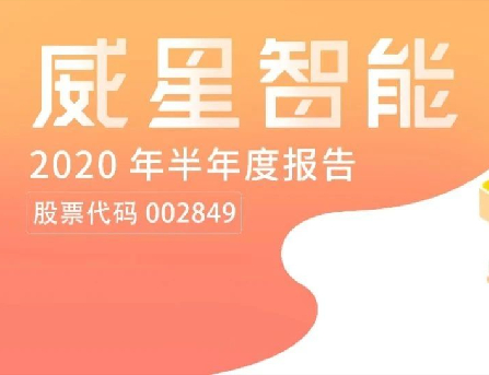 一图看懂 | 威星智能2020年半年度报告